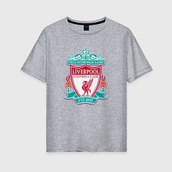 Футболка оверсайз женская Liverpool fc sport collection, цвет: меланж