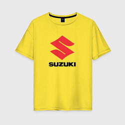 Футболка оверсайз женская Suzuki sport auto, цвет: желтый