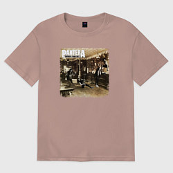 Футболка оверсайз женская Pantera cowboys from hell, цвет: пыльно-розовый