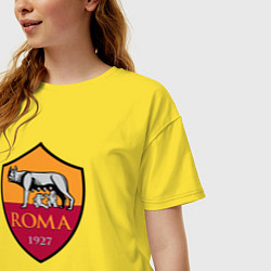 Футболка оверсайз женская Roma sport fc, цвет: желтый — фото 2