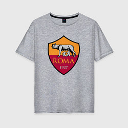 Футболка оверсайз женская Roma sport fc, цвет: меланж