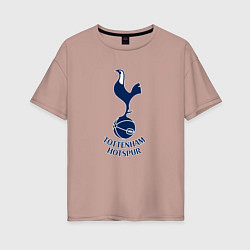 Футболка оверсайз женская Tottenham Hotspur fc sport, цвет: пыльно-розовый