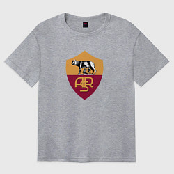 Футболка оверсайз женская Roma fc club, цвет: меланж