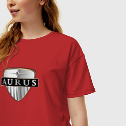 Футболка оверсайз женская Aurus sport auto, цвет: красный — фото 2