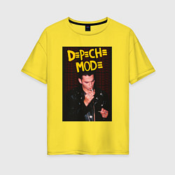 Футболка оверсайз женская Depeche Mode Dave, цвет: желтый