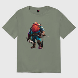 Футболка оверсайз женская Deep Rock Galactic, цвет: авокадо