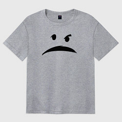 Футболка оверсайз женская Привидение с мотором, цвет: меланж