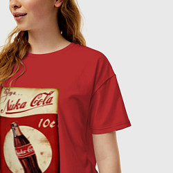 Футболка оверсайз женская Nuka cola price, цвет: красный — фото 2