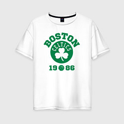 Женская футболка оверсайз Boston Celtics 1986