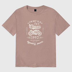 Футболка оверсайз женская Классика 1993, цвет: пыльно-розовый