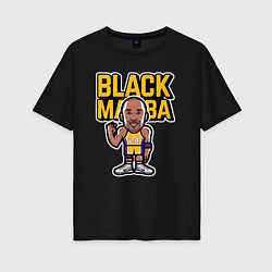 Футболка оверсайз женская Kobe black mamba, цвет: черный