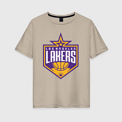 Женская футболка оверсайз Los Angelas Lakers star