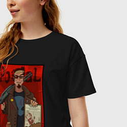 Футболка оверсайз женская Postal - petition, цвет: черный — фото 2