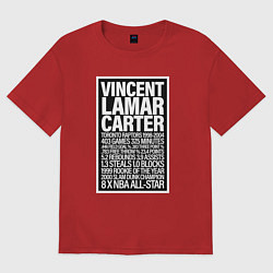 Футболка оверсайз женская Vince Carter, цвет: красный