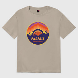 Футболка оверсайз женская Phoenix basketball, цвет: миндальный