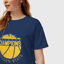 Футболка оверсайз женская Champions Golden State, цвет: тёмно-синий — фото 2