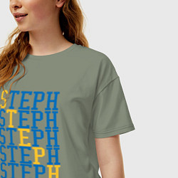 Футболка оверсайз женская Steph Curry, цвет: авокадо — фото 2