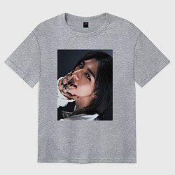 Футболка оверсайз женская Hyunjin Rock Star Stray Kids, цвет: меланж