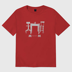 Футболка оверсайз женская Depeche Mode - Memento Mori album, цвет: красный