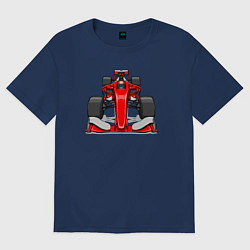 Футболка оверсайз женская Formula-1 Ferrari, цвет: тёмно-синий