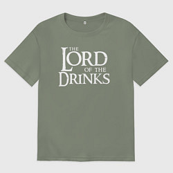 Футболка оверсайз женская Повелитель напитков, цвет: авокадо
