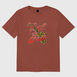 Женская футболка оверсайз Я играю джаз