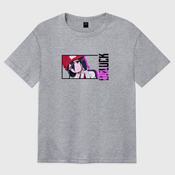 Футболка оверсайз женская Фуука - Нежить и неудача, цвет: меланж