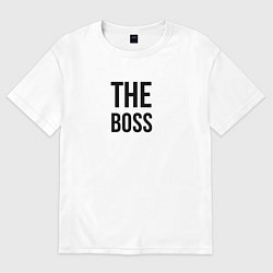 Футболка оверсайз женская The boss - Couple, цвет: белый
