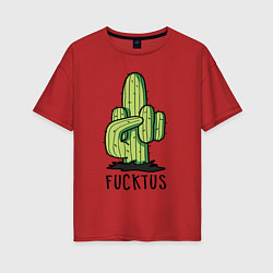 Женская футболка оверсайз Fucktus