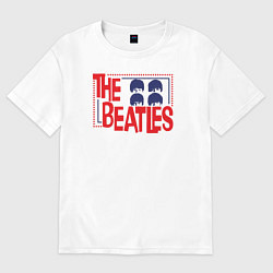 Футболка оверсайз женская The Beatles Star, цвет: белый