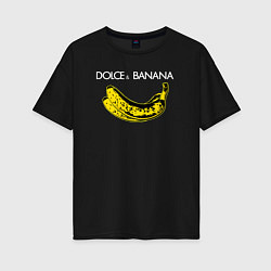 Футболка оверсайз женская Dolce Banana, цвет: черный