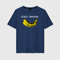 Футболка оверсайз женская Dolce Banana, цвет: тёмно-синий