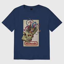 Женская футболка оверсайз Game boy tentacles