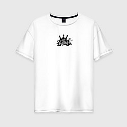 Футболка оверсайз женская Yuqi k-idol, цвет: белый