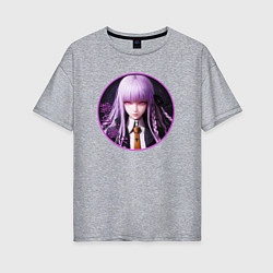 Футболка оверсайз женская Кёко Киригири: Danganronpa, цвет: меланж