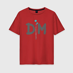 Футболка оверсайз женская Depeche Mode - Violator tour, цвет: красный