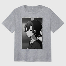 Футболка оверсайз женская Хоримия Изуми Миямура, цвет: меланж