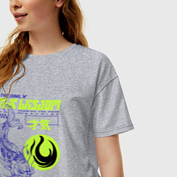 Футболка оверсайз женская Только истинная мудрость, цвет: меланж — фото 2