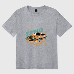 Футболка оверсайз женская My Summer Car Toyota Corolla, цвет: меланж