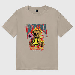 Футболка оверсайз женская Безусловный побег, цвет: миндальный