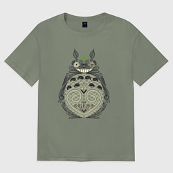 Футболка оверсайз женская Forest Totoro, цвет: авокадо