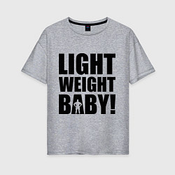 Футболка оверсайз женская Light weight baby, цвет: меланж