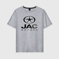 Футболка оверсайз женская Jac - logo, цвет: меланж
