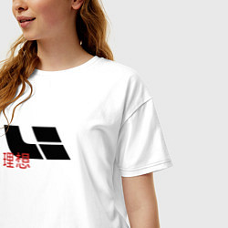 Футболка оверсайз женская Lixiang - auto, цвет: белый — фото 2