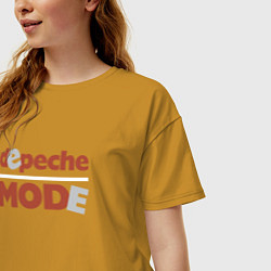 Футболка оверсайз женская Depeche Mode - Reward era, цвет: горчичный — фото 2