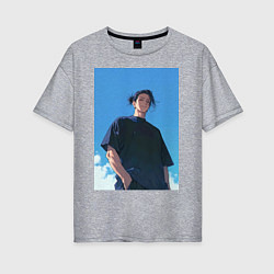 Футболка оверсайз женская Сугуру Гэто, цвет: меланж