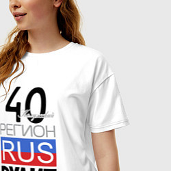 Футболка оверсайз женская 40 - Калужская область, цвет: белый — фото 2