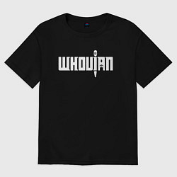 Футболка оверсайз женская Whovian, цвет: черный