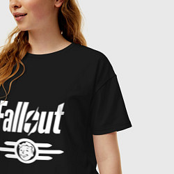 Футболка оверсайз женская Fallout - vault 33, цвет: черный — фото 2
