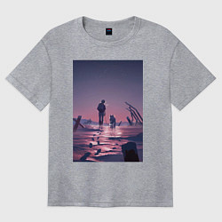 Футболка оверсайз женская Для тебя Бессмертный Фуши, цвет: меланж